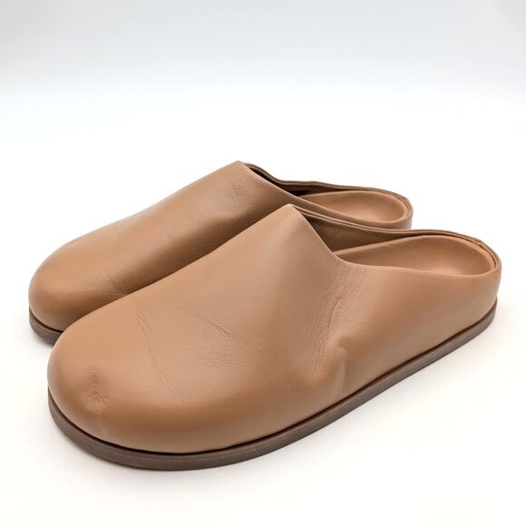 Mansur Gavriel Leather Slippers Mules Minimalist Slip On Clogs Size US9 EU40 - Picture 1 of 11